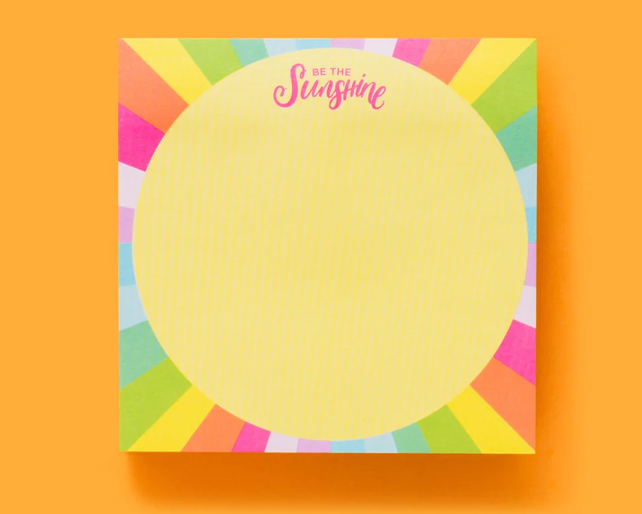 Sunshine Sticky Reminder Pad