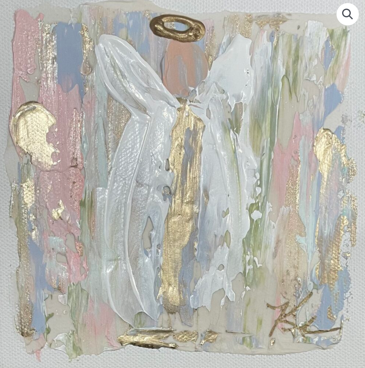 Southern Cotton Mill GA Pastel Angel Canvas