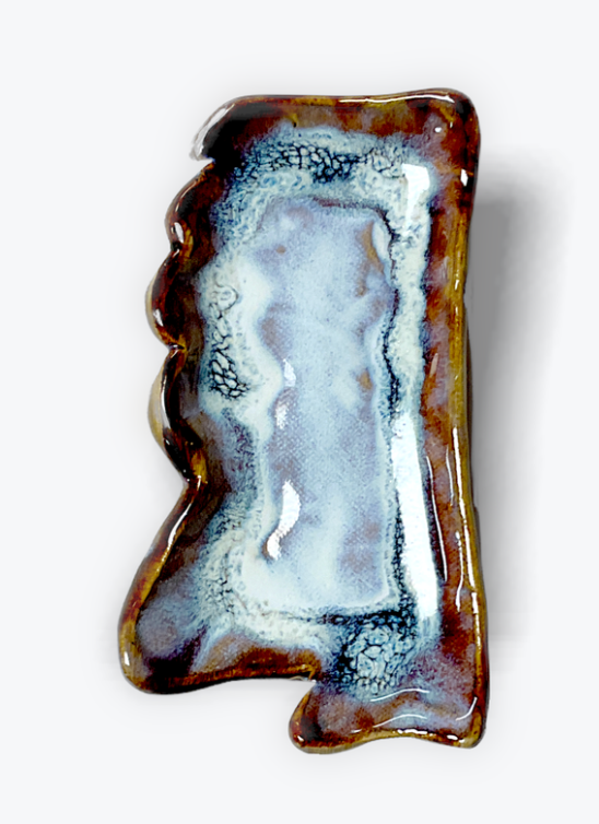 Tab Boren Pottery Small MS Shaped Tray