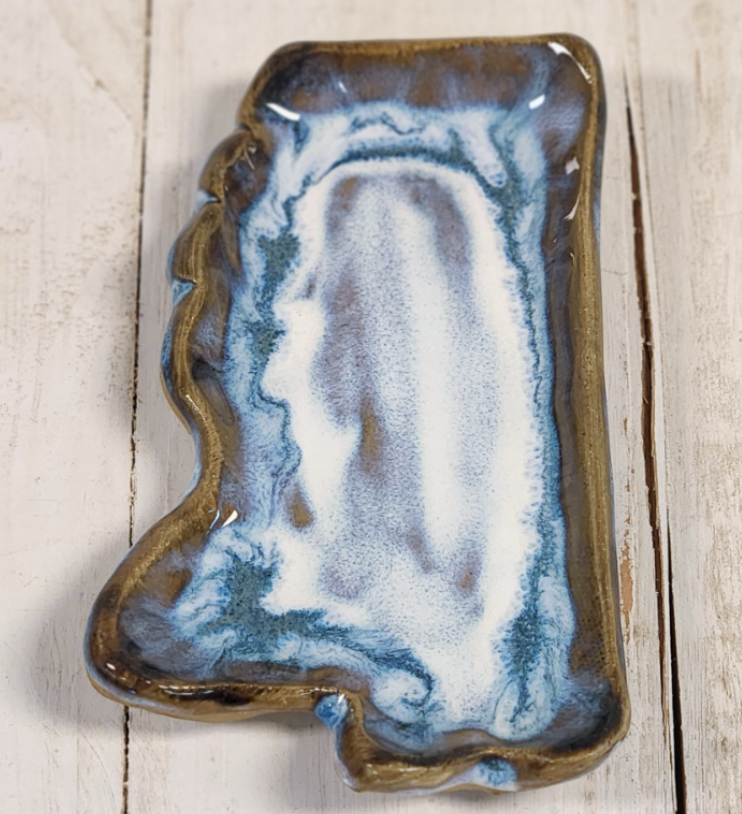 Tab Boren Pottery Small MS Shaped Tray