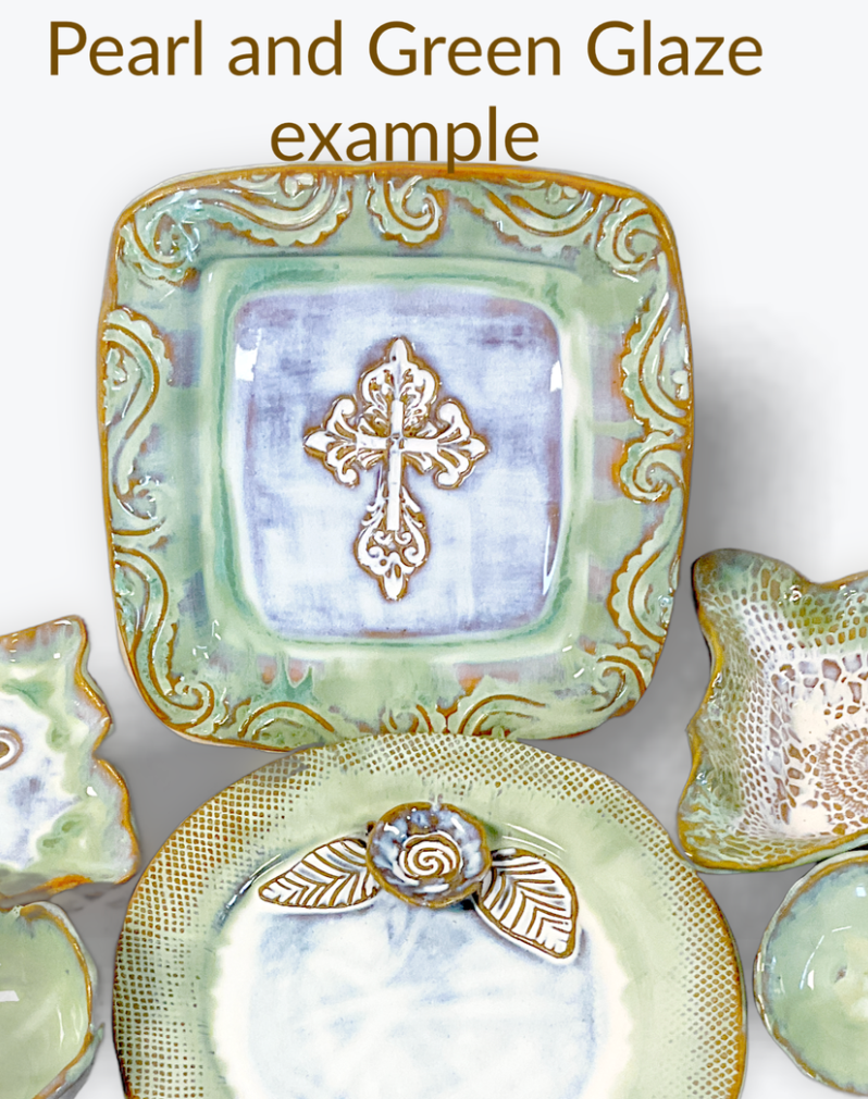 Tab Boren Pottery Ruffled Angel Plate