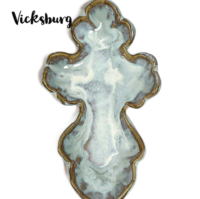 Tab Boren Pottery Ruffled Angel Plate