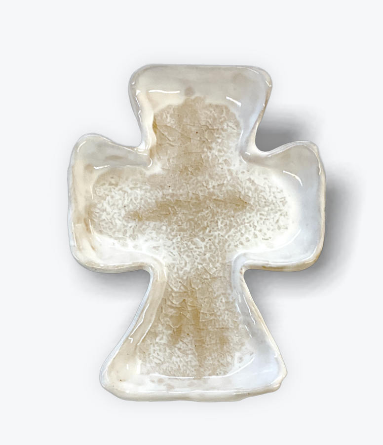 Tab Boren Pottery 2023 Large Rose Cross