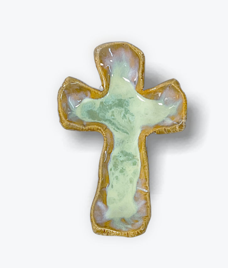 Tab Boren Pottery Prayer Cross