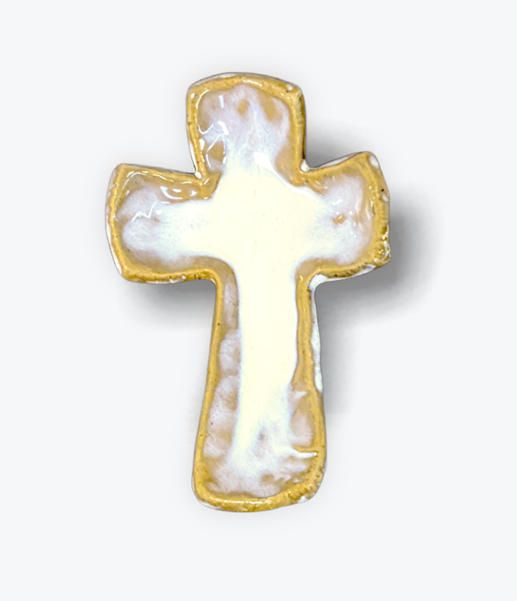 Tab Boren Pottery Prayer Cross