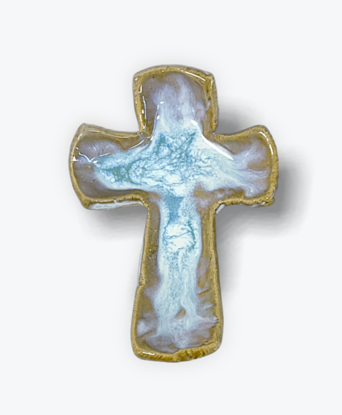 Tab Boren Pottery Prayer Cross