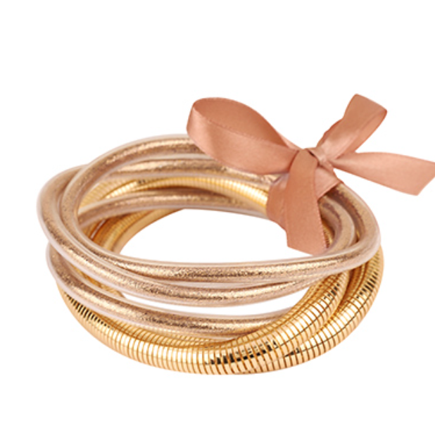 5 Row Glitter Tube Bracelet