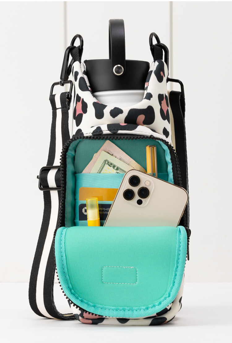 Luxy Leopard Water Bottle Bag
