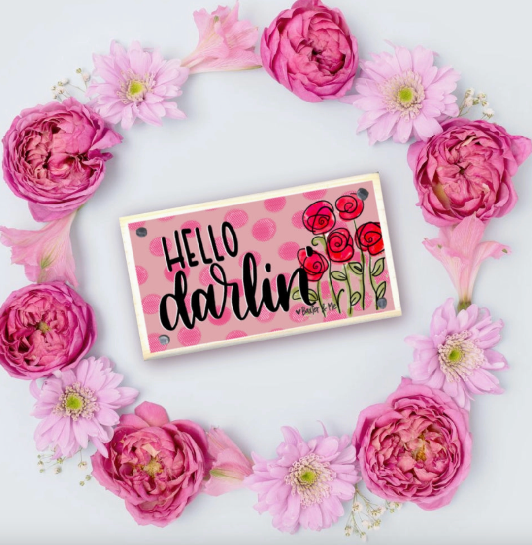Hello Darlin' Happy Block