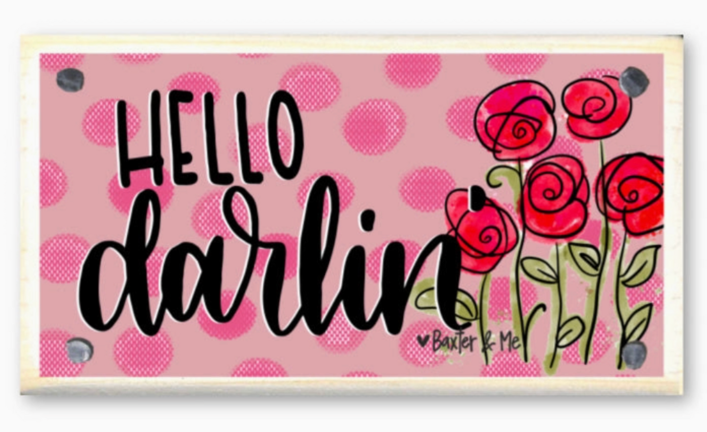 Hello Darlin' Happy Block