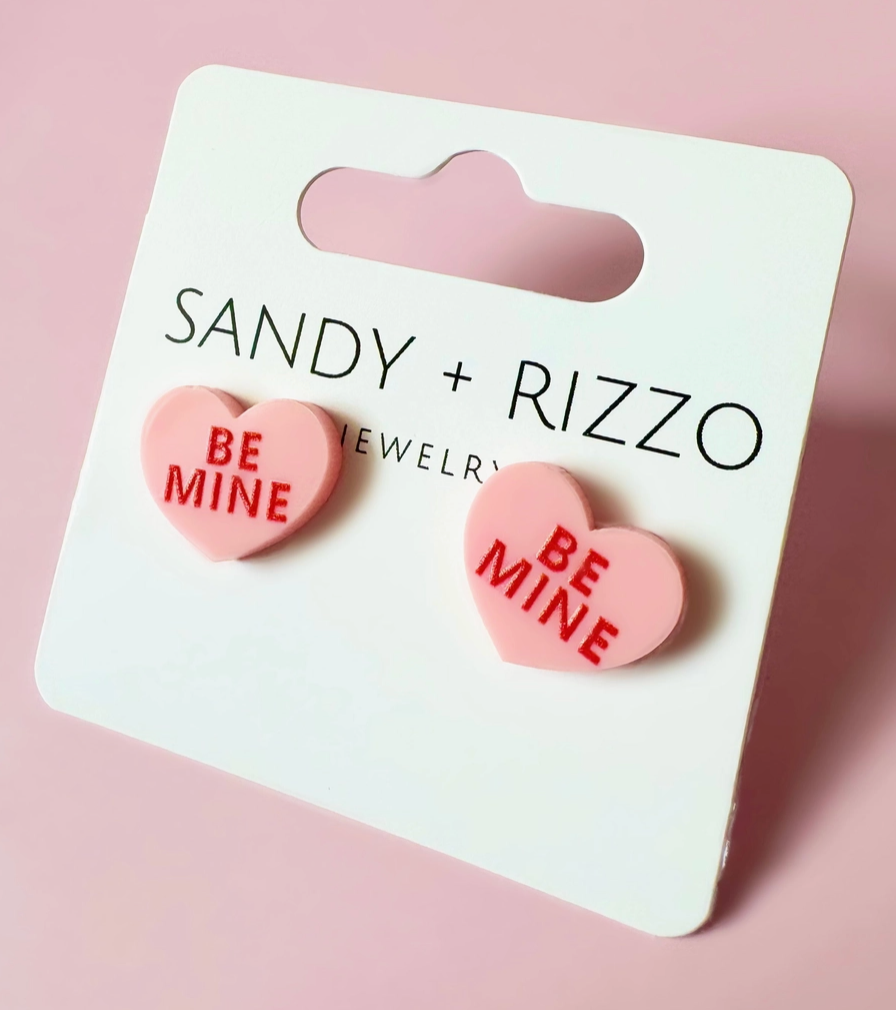 Conversation Heart Studs
