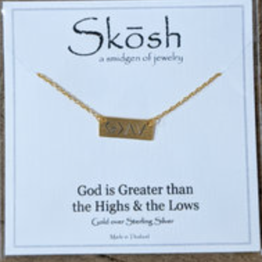 Skosh God is Greater Necklace