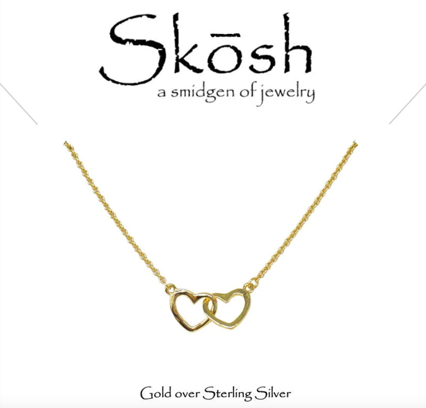 Skosh Interlocking Heart Necklace