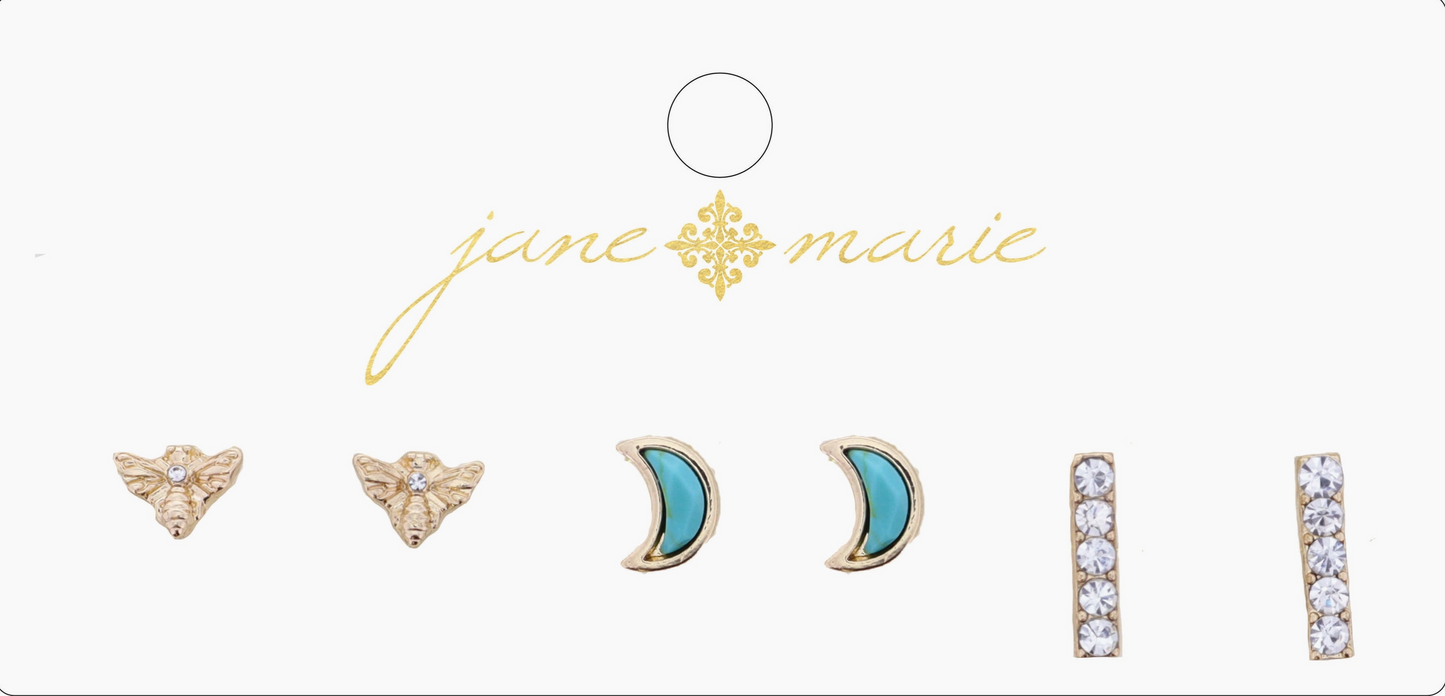 Jane Marie 3 Stud Set