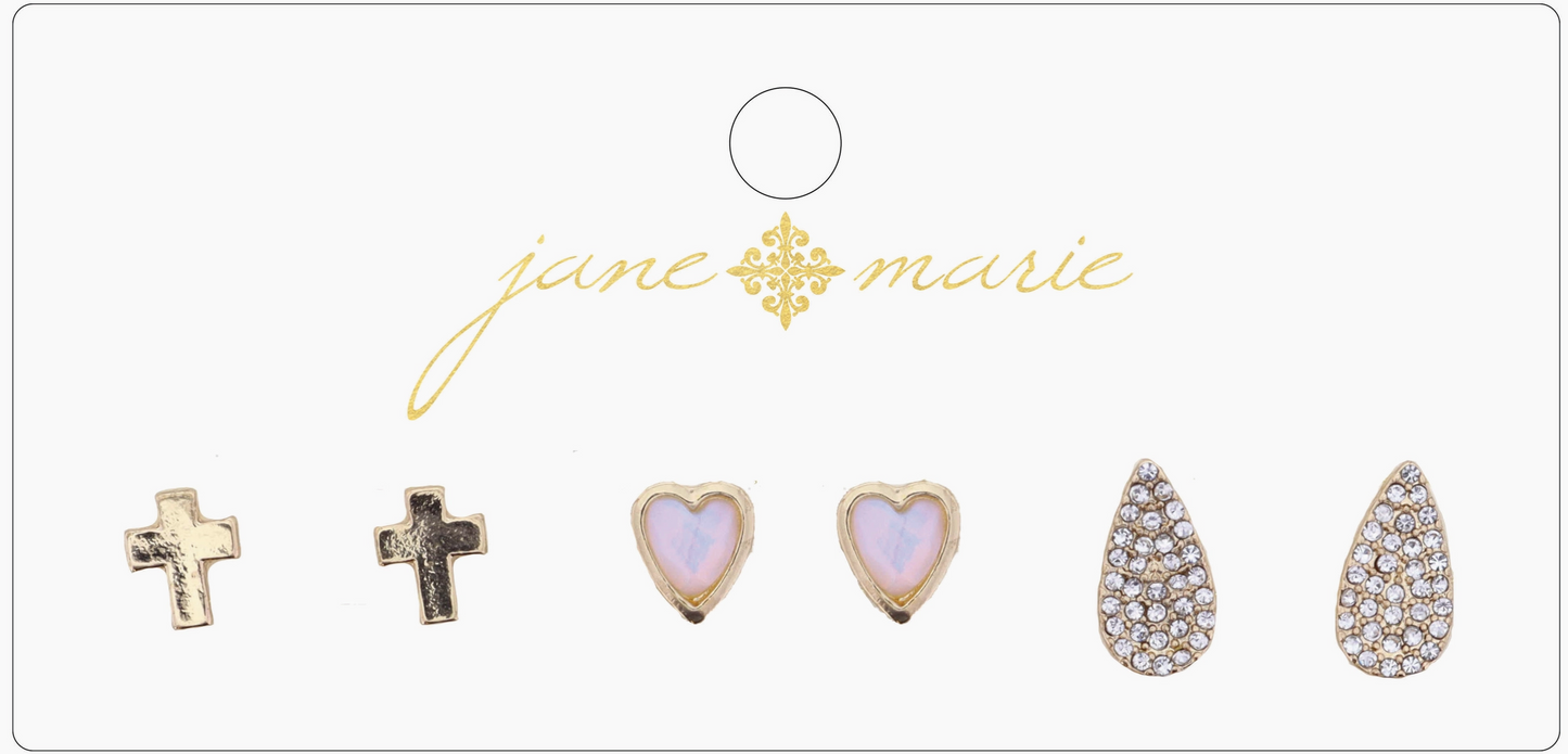 Jane Marie 3 Stud Set