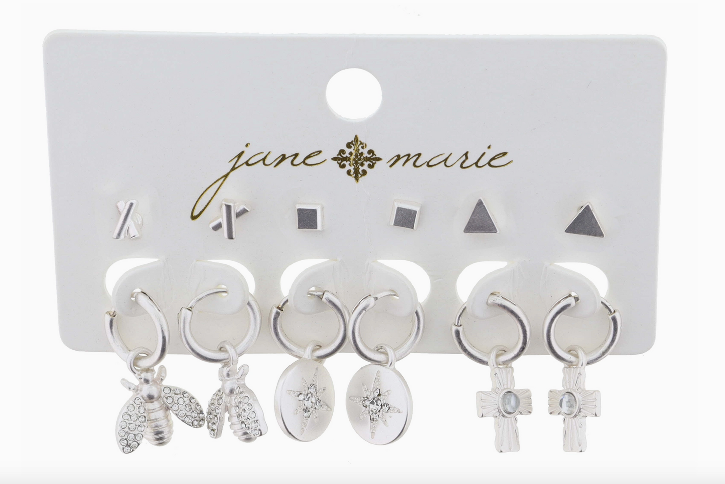 Jane Marie Hoop & Stud Set