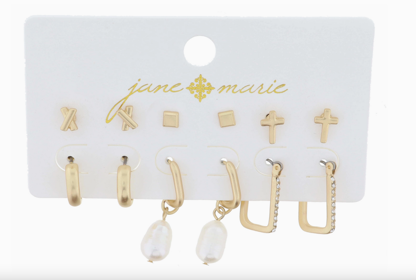 Jane Marie Hoop & Stud Set