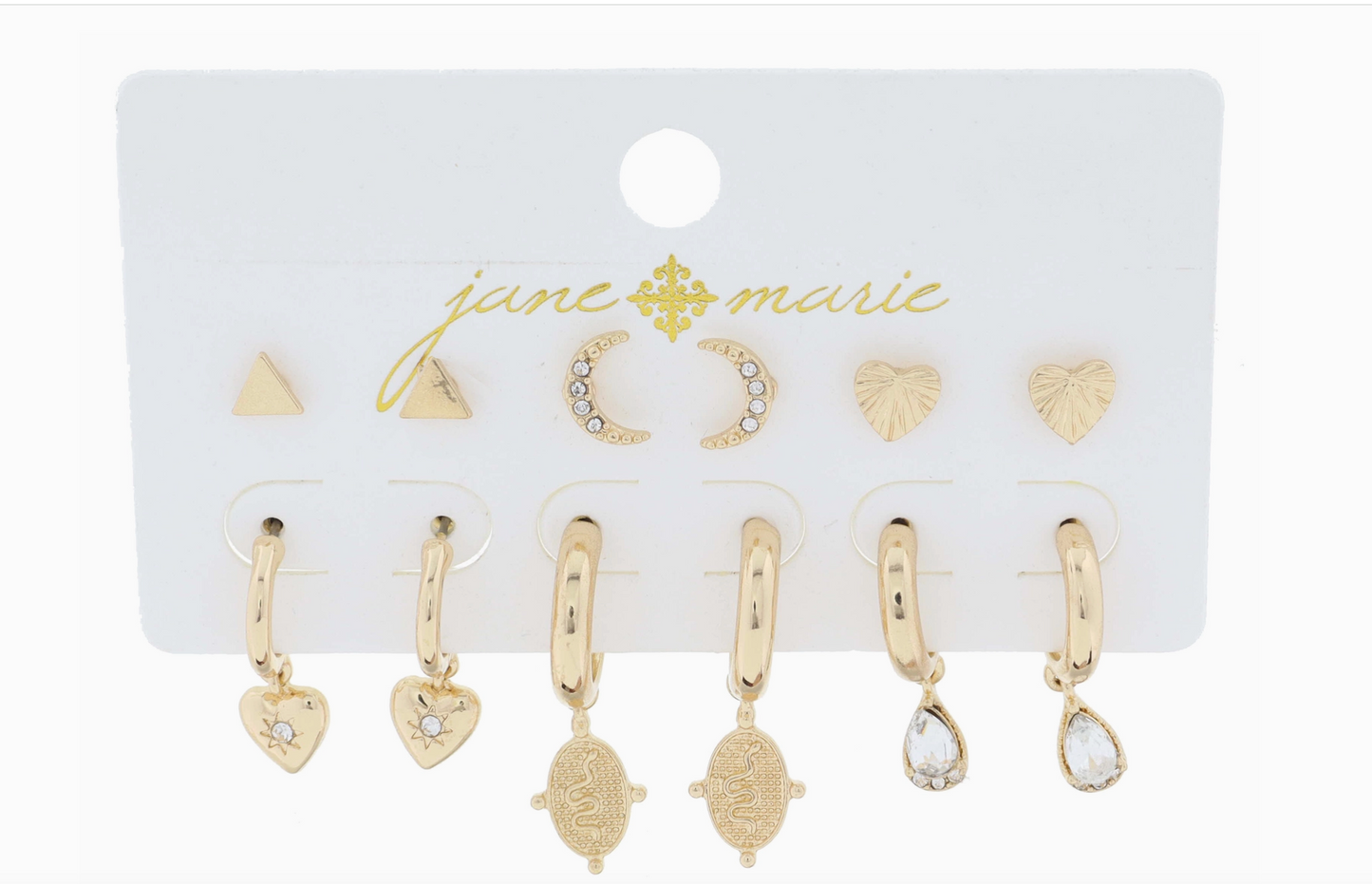 Jane Marie Hoop & Stud Set