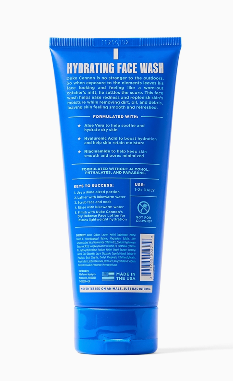 Duke Cannon Hydrating Face Wash