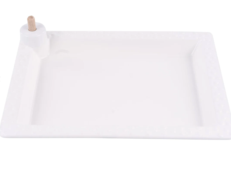 White Rectangular Platter