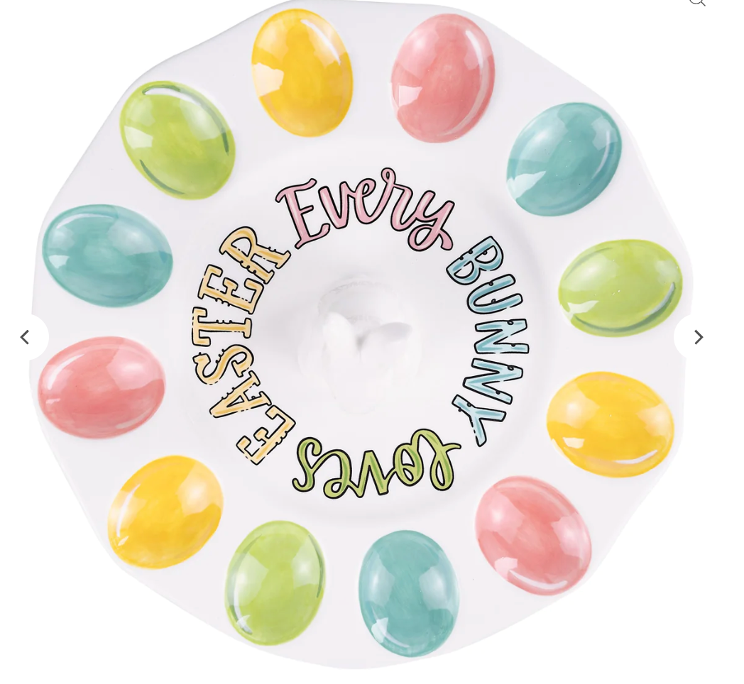 Every Bunny Loves Easter Egg Plate
