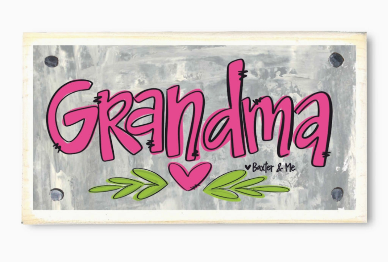 Grandma Happy Block