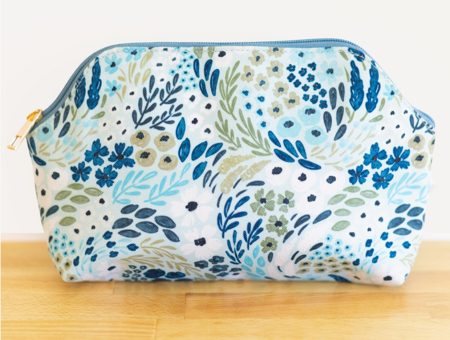 Waterfall Floral Zipper Pouch