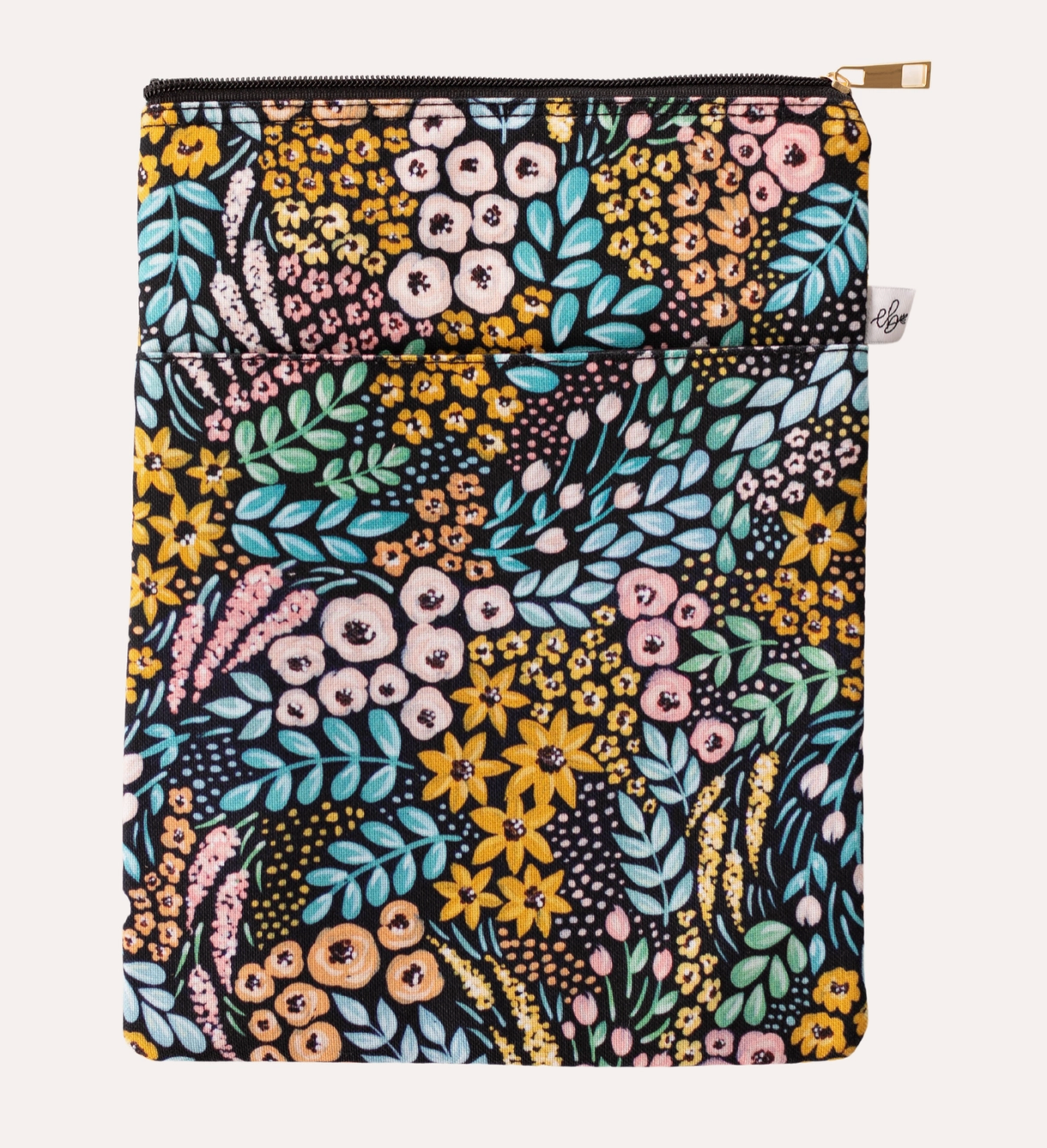Black Floral Tablet Sleeve