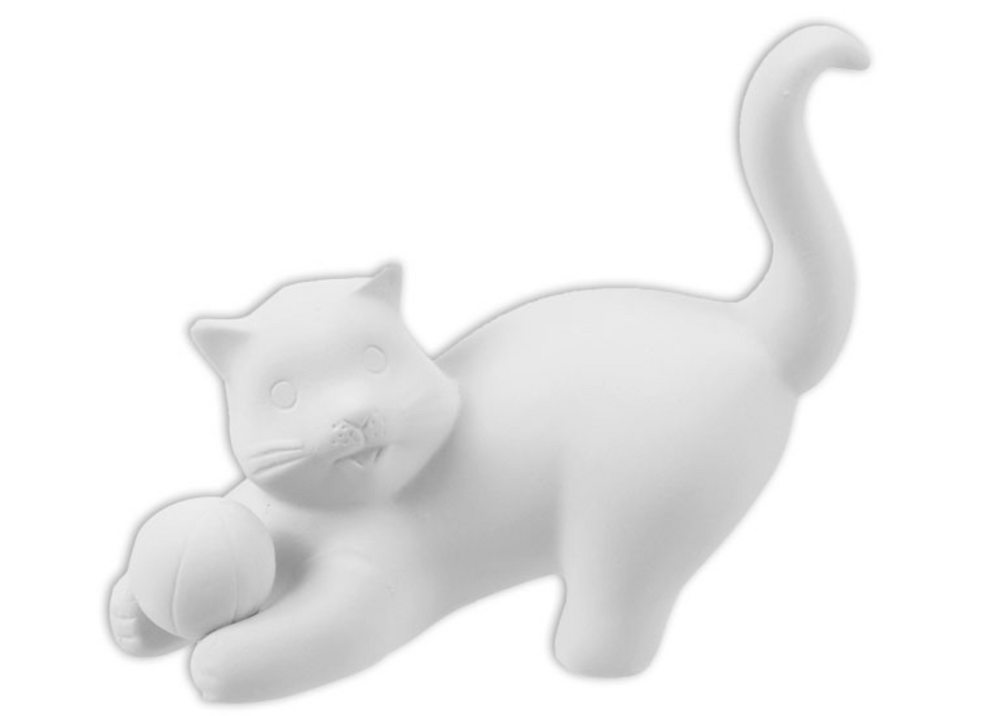 Ceramic Kitty with Ball
