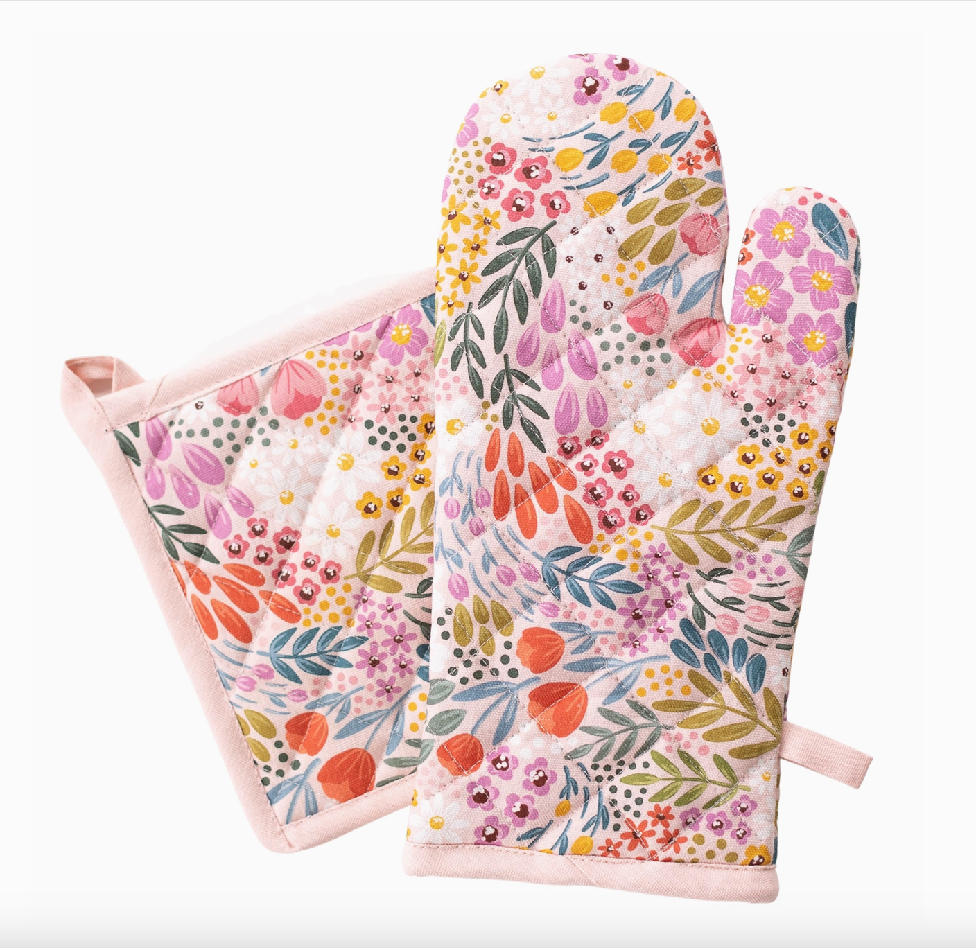 Summer Meadows Oven Mitt + Pot Holder Set