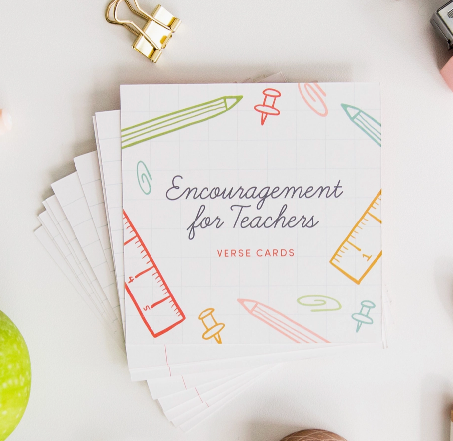 Encouragement For Teachers Verse Cards