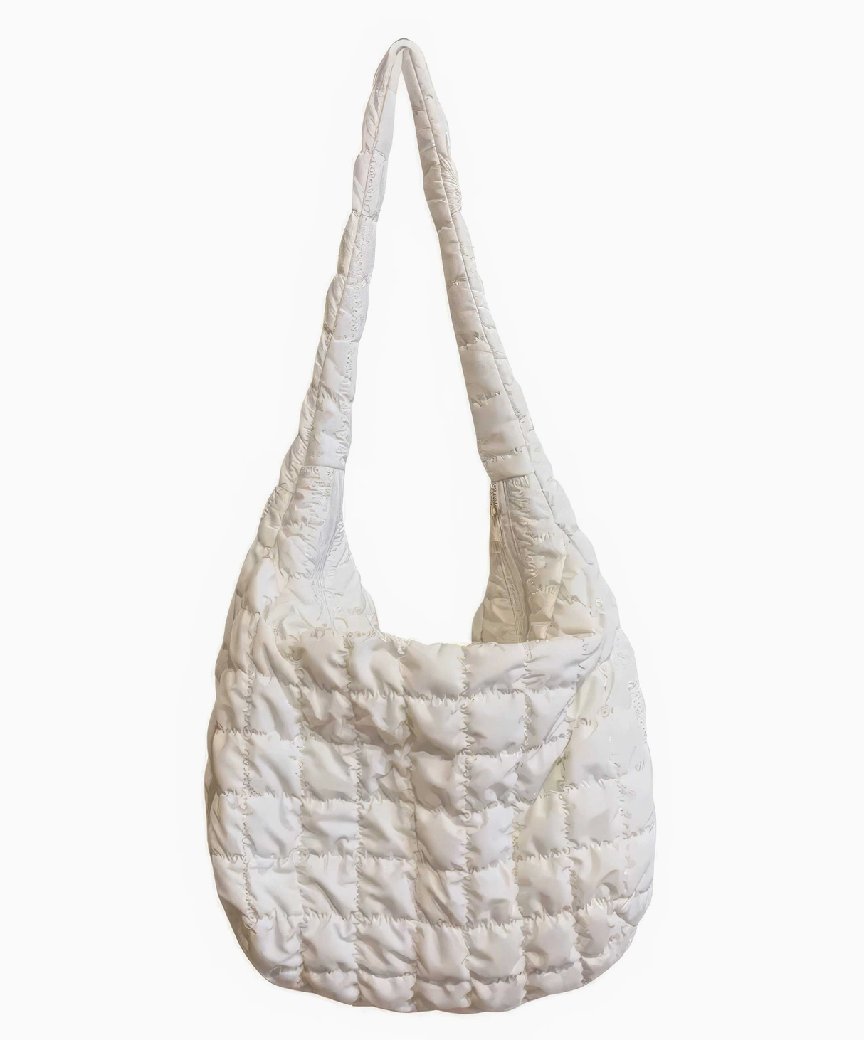 Quilted Crossbody Puffer Tote Bag