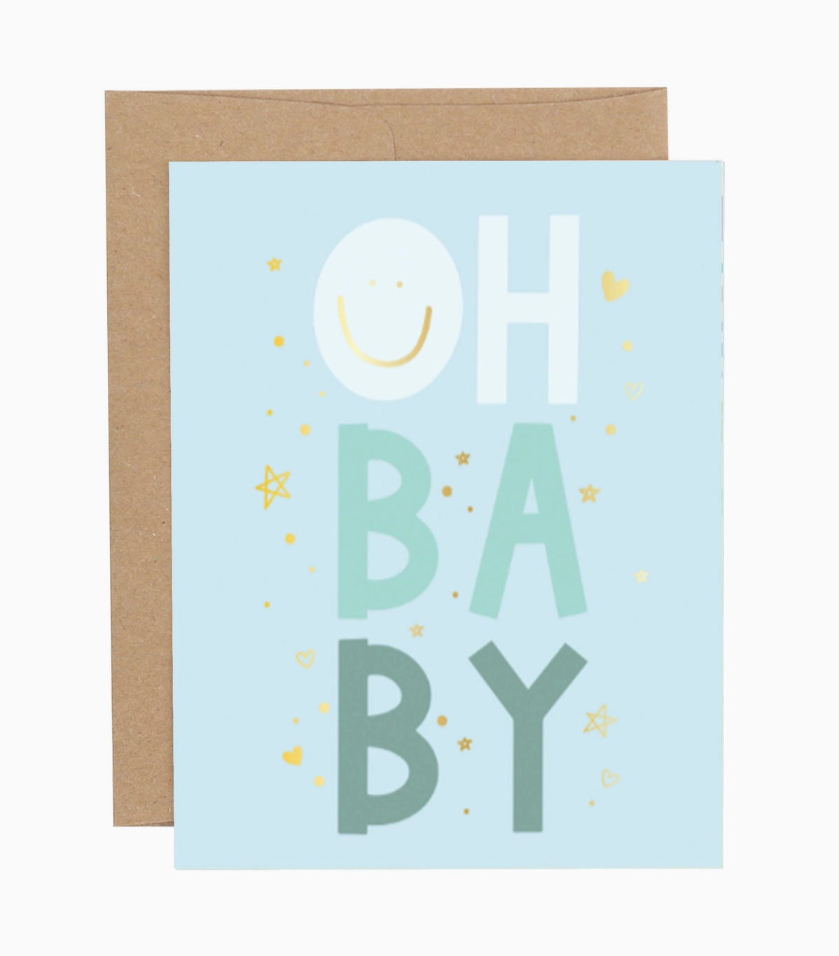 Oh Baby Blue Greeting Card