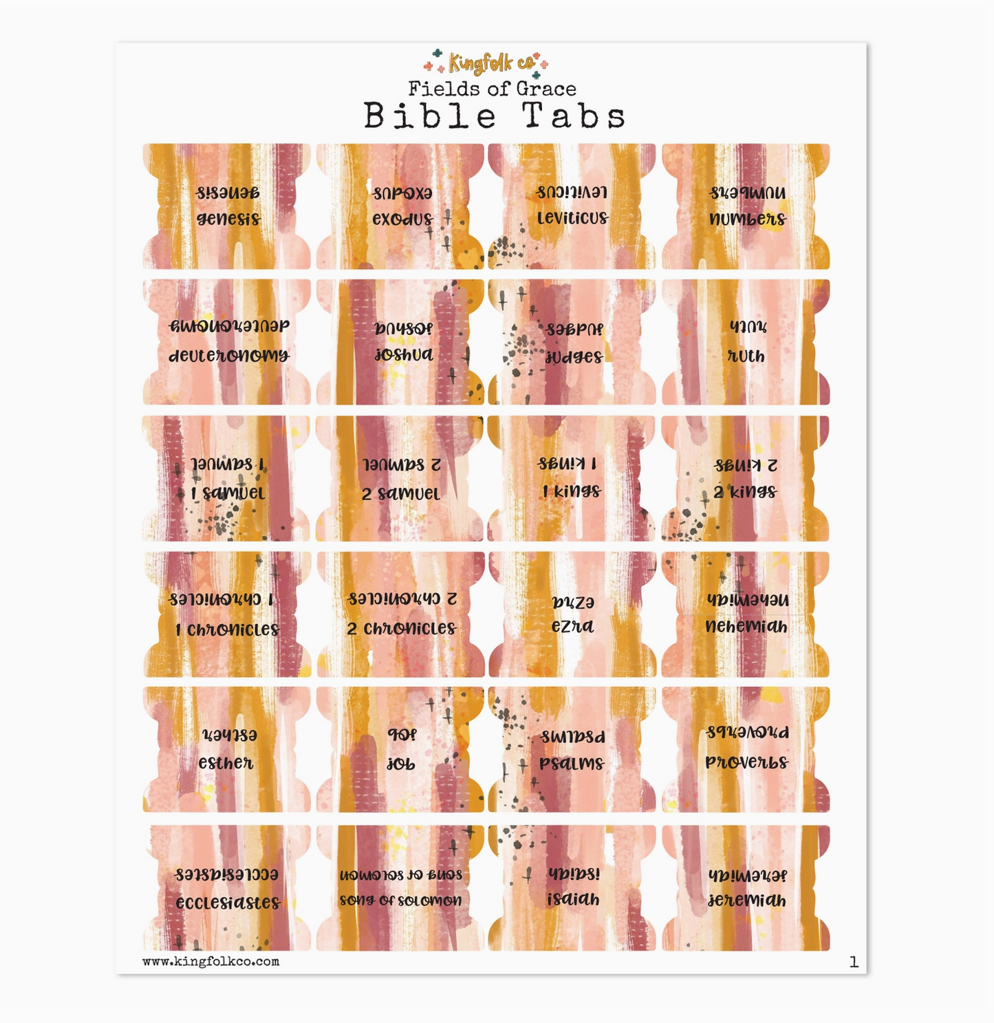 Fields of Grace Bible Tabs