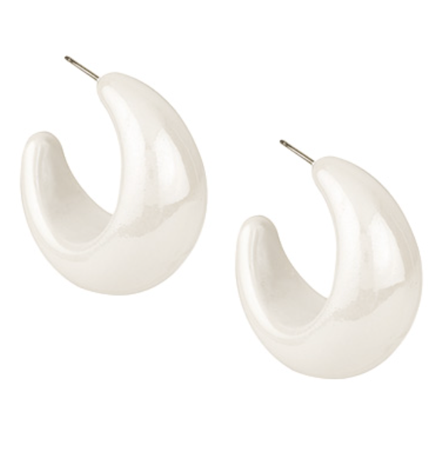 Chunky Crescent Hoops