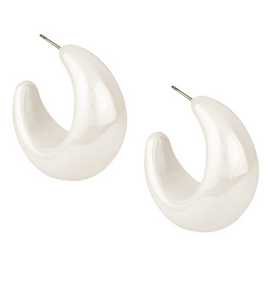 Chunky Crescent Hoops