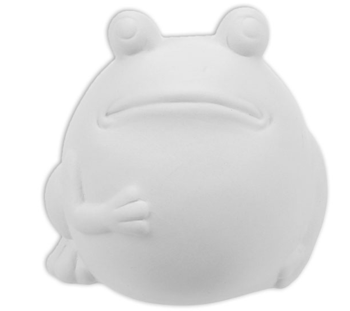 Ceramic Fat Frog Figurine