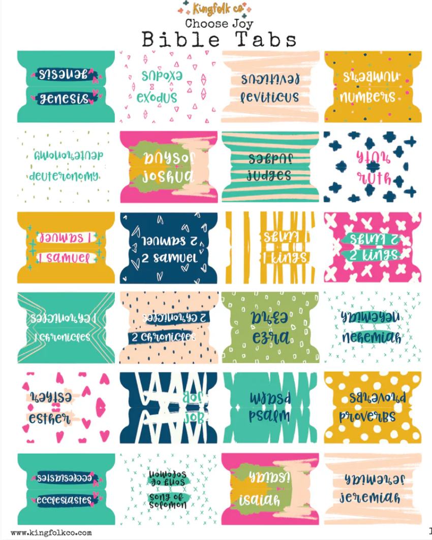 Kingfolk Bible Tabs