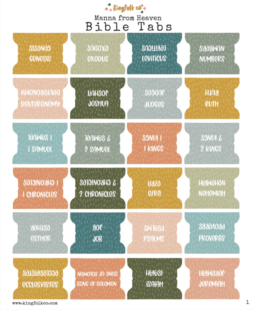 Kingfolk Bible Tabs