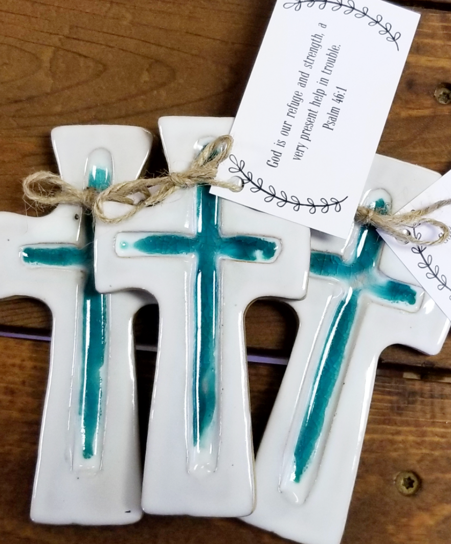 Tab Boren Pottery Spring Cross