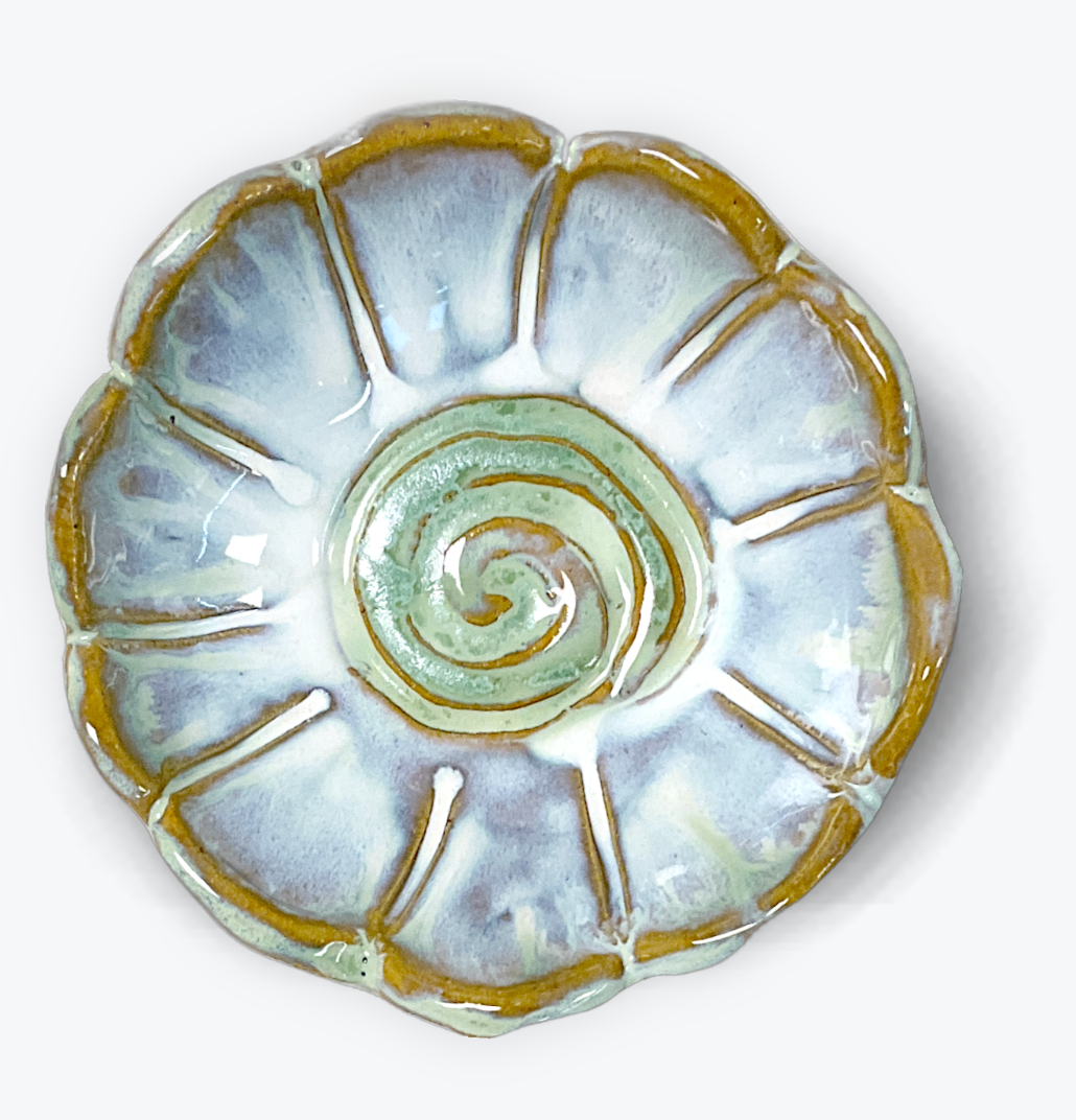 Tab Boren Pottery Flower Bowl