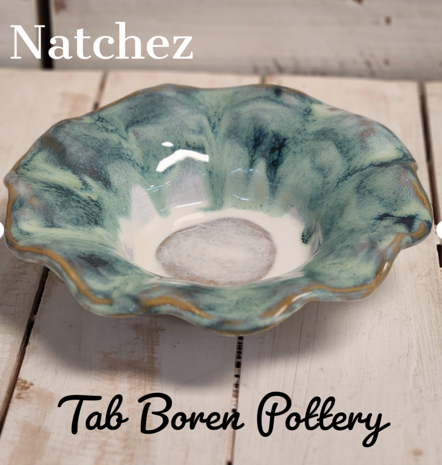 Tab Boren Pottery Fluted Medium Bowl #131
