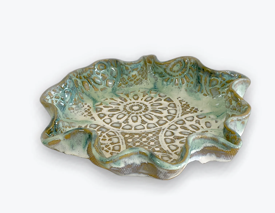 Tab Boren Pottery Medium Freeform Bowl #383