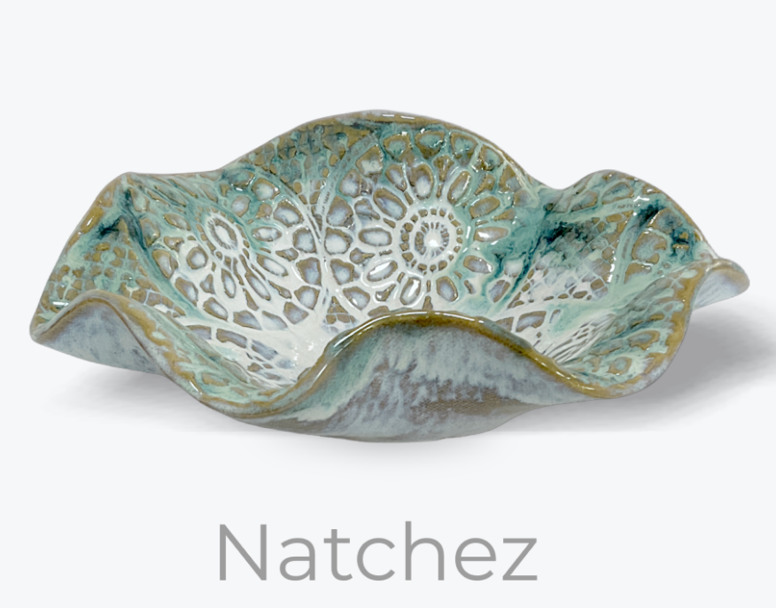 Tab Boren Pottery Small Ruffled Bowl #388
