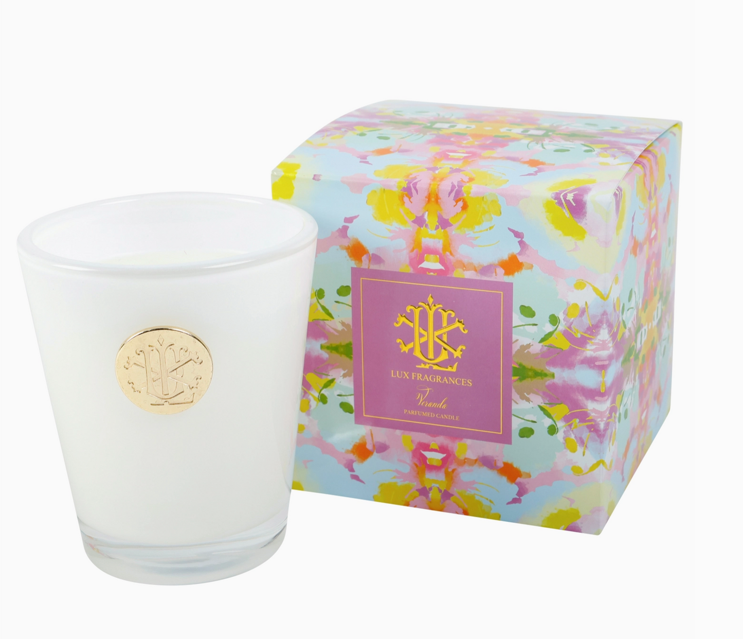 Watercolor Boxed Candle