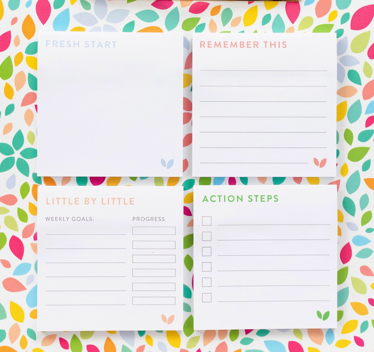 Goal Setting Sticky Notes