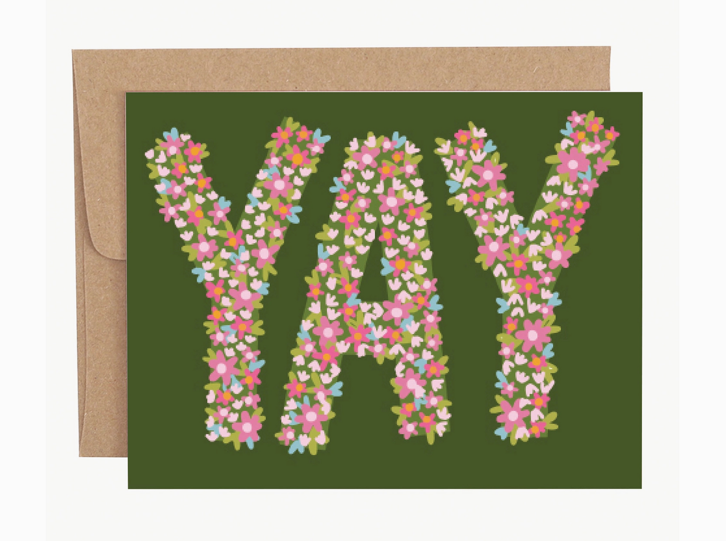 Yay Floral Greeting Card
