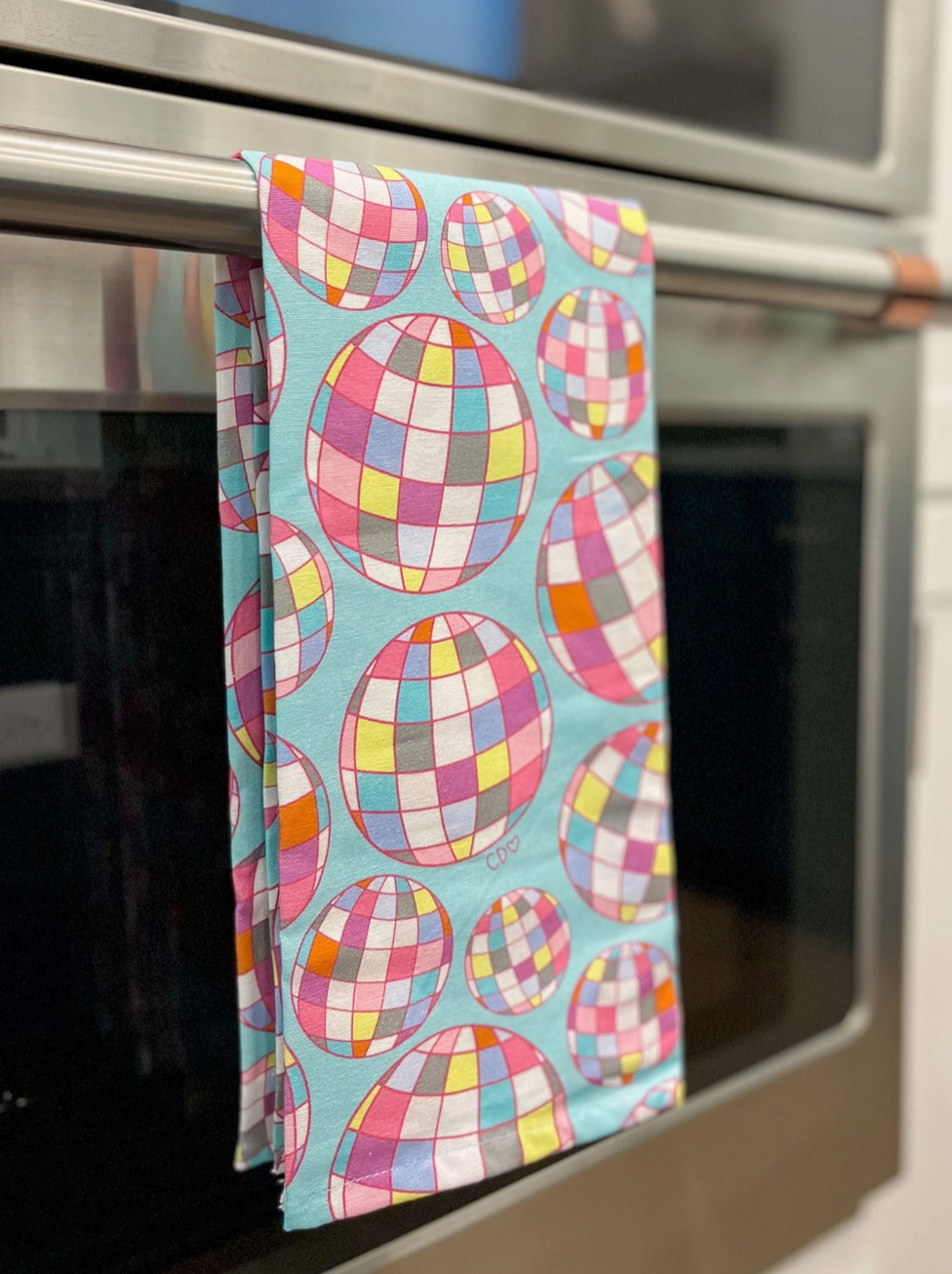 Disco Ball Tea Towel
