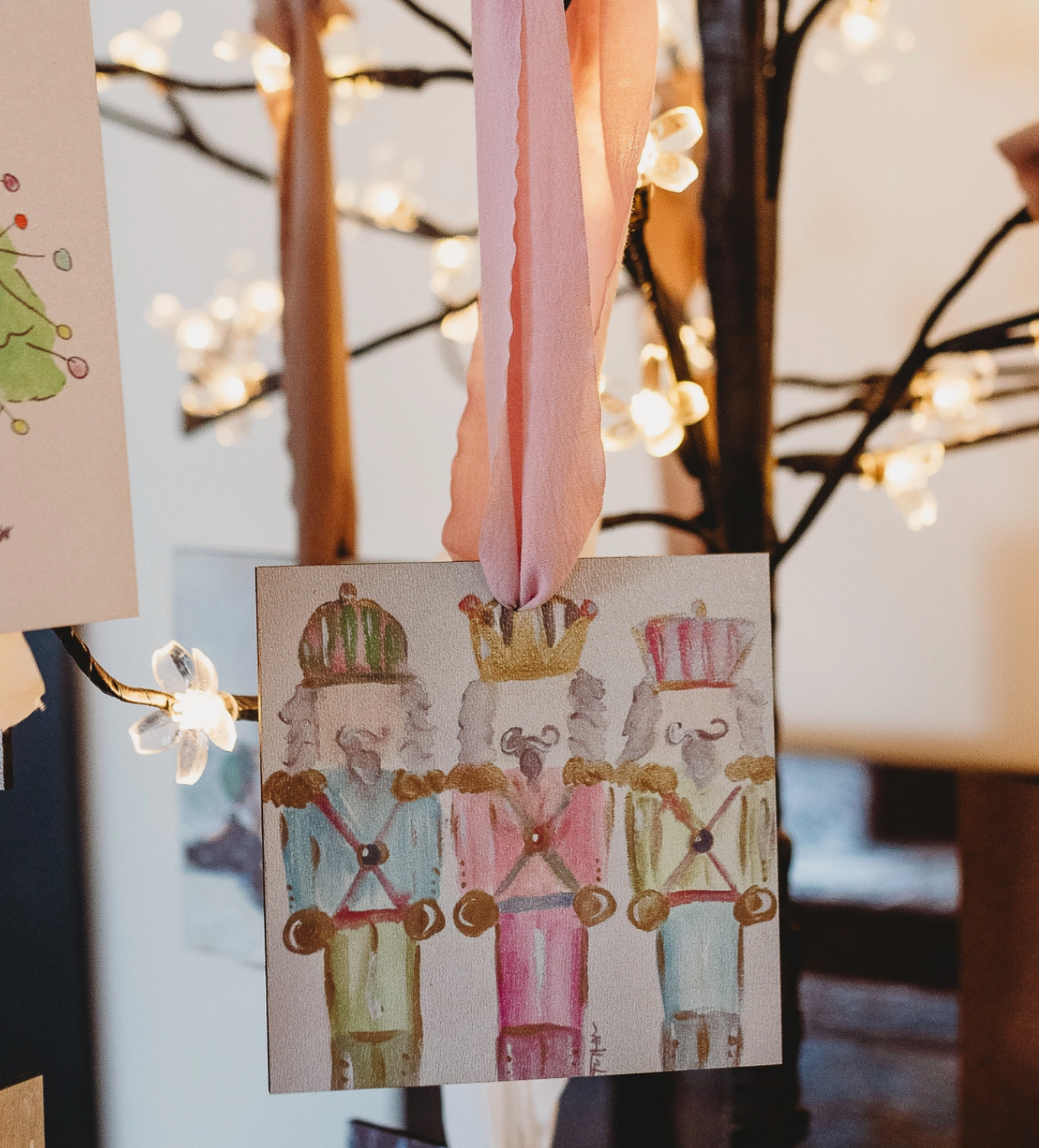 Pastel Nutcrackers Ornament