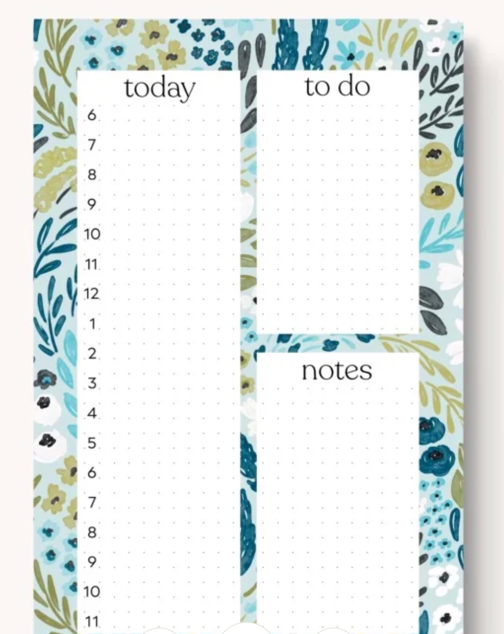 Hourly Daily Planner Notepad